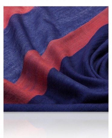 Палантин Унисекс W-BORDE/BLUE.MARON